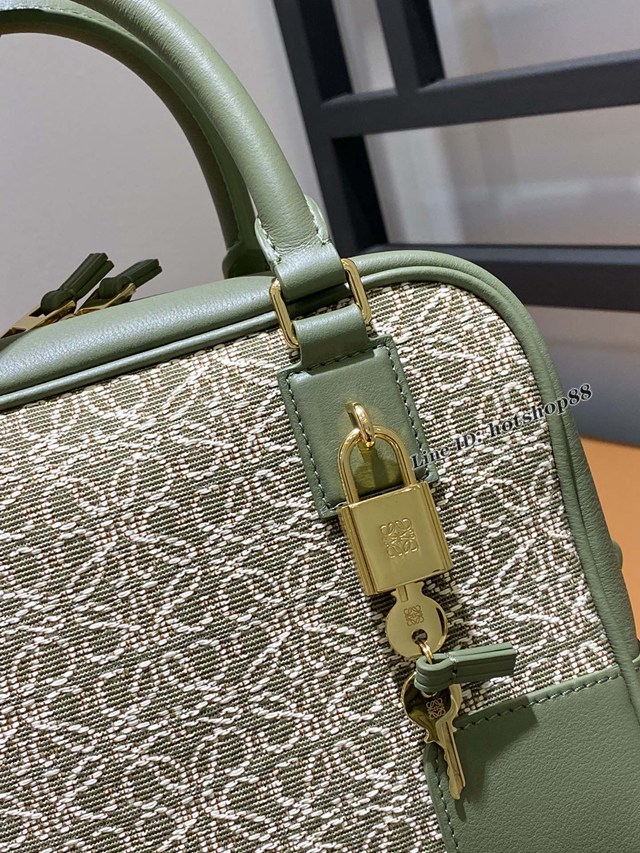 Loewe專櫃2022新款刺繡帆布手提肩背女包 羅意威Amazono手提包 10522 lyw1432